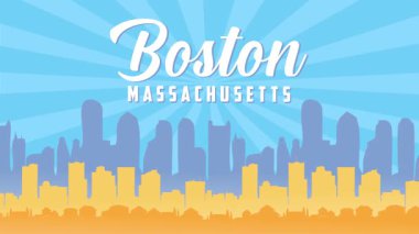 Boston Massachusetts 'in güzel manzarası