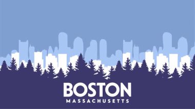 Boston Massachusetts 'in güzel manzarası