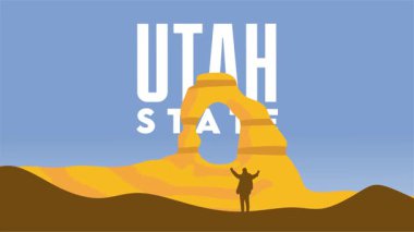 Utah eyaletindeki güzel manzara.