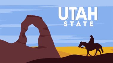 Utah eyaletindeki güzel manzara.