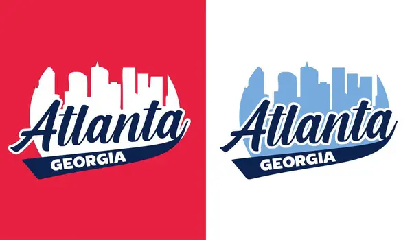 Atlanta Georgia 'nın güzel şehir manzarası.