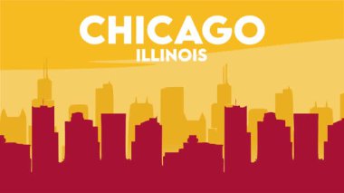 Chicago Illinois Güzel şehir manzaralı