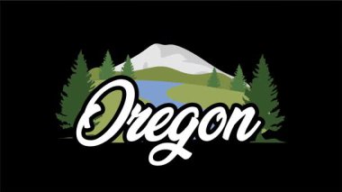 Güzel yeşil parkları olan Oregon Eyaleti