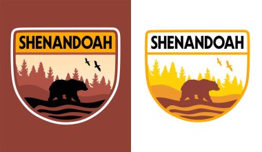 Shanandoah Milli Parkı güzel gökyüzü ve doğa manzaralı