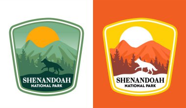 Shanandoah Milli Parkı güzel gökyüzü ve doğa manzaralı