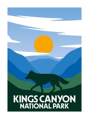 Kings Canyon Milli Parkı Güzel manzaralı