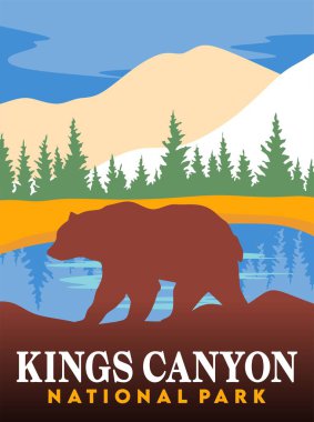 Kings Canyon Milli Parkı Güzel manzaralı