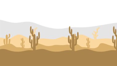 Güzel gökyüzü ile güzel doğal manzara silueti