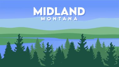 Midland Michigan, güzel doğal manzaralı.