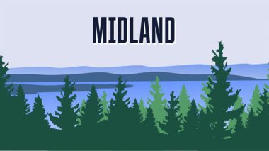 Midland Michigan, güzel doğal manzaralı.