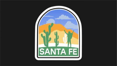 Santa Fe New Mexico 'nun güzel manzarası.