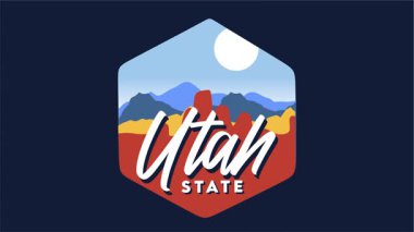 Utah 'ın güzel çöl manzarası