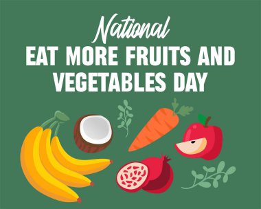 Daha fazla meyve ve sebze yiyin.