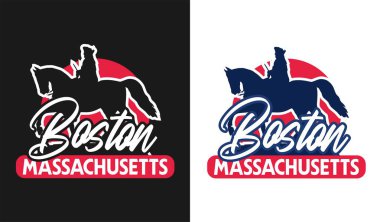 Boston Massachusetts 'teki siluet heykeli
