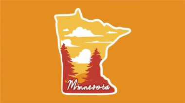 Minnesota 'daki gökyüzü ve bitkilerin güzel manzarası