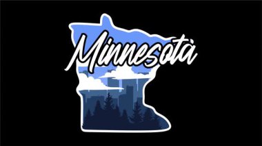 Minnesota 'daki gökyüzü ve bitkilerin güzel manzarası