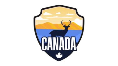 Güzel dağ manzaralı Kanada