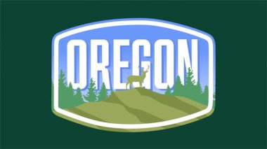 Oregon 'daki güzel gökyüzü ve doğa manzarası