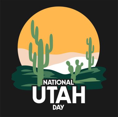 Utah 'taki güzel manzaralı Ulusal Utah Gününüz kutlu olsun.