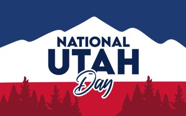 Utah 'taki güzel manzaralı Ulusal Utah Gününüz kutlu olsun.