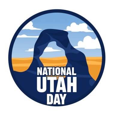 Utah 'taki güzel manzaralı Ulusal Utah Gününüz kutlu olsun.