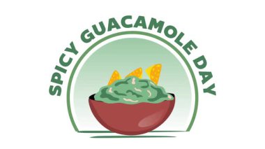 Lezzetli baharatlı guacamole ile ulusal baharatlı guacamole günü