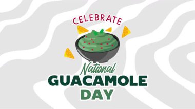 Lezzetli baharatlı guacamole ile ulusal baharatlı guacamole günü