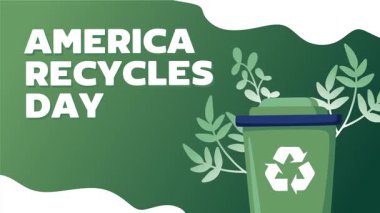 Yaprak siluetiyle ulusal geri dönüşüm günü