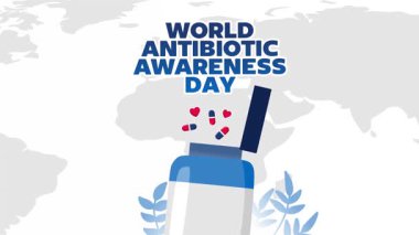 Dünya antibiyotik bilinçlendirme haftası ve birkaç ilaç.