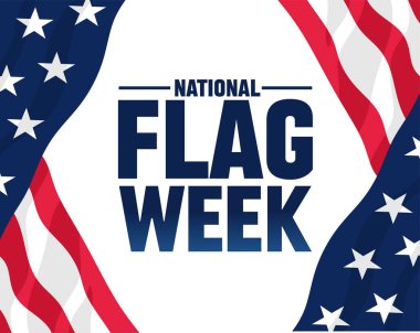 Amerikan Bayrağıyla Mutlu Ulusal Bayrak Haftası