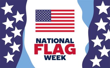Amerikan Bayrağıyla Mutlu Ulusal Bayrak Haftası