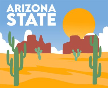 Arizona Eyaleti güzel dağ manzaralı