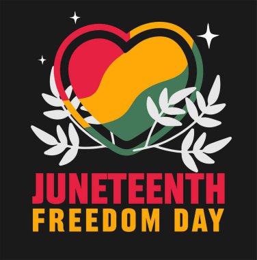 Mutlu Haziran özgürlük günü tüm siyahi toplumlara