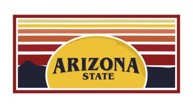 Sarı güneşli Arizona Eyaleti