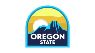 Oregon eyaletinde dağ ve doğa manzarası