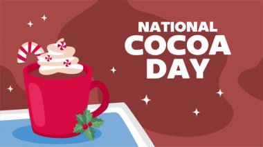 Nefis kakao çikolatalı ulusal kakao günü.