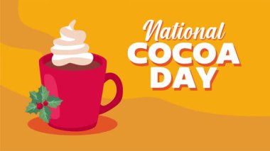 Nefis kakao çikolatalı ulusal kakao günü.