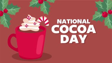 Nefis kakao çikolatalı ulusal kakao günü.