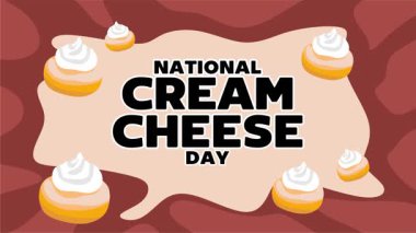 Lezzetli krem peynirli ulusal krem peynir günü