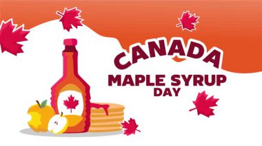 Kanada akçaağaç pekmezi günü için lezzetli akçaağaç pekmezi.