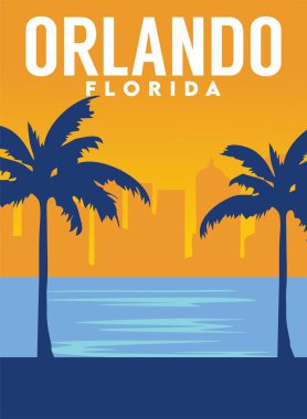 Orlando Florida 'nın güzel bir silueti var.