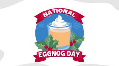 Lezzetli eggnog ile Ulusal Yumurta İçme Günü 'nüz kutlu olsun.