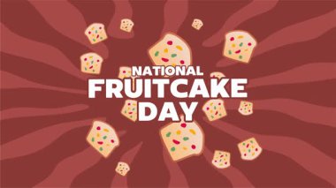 Lezzetli meyveli kekle ulusal meyveli kek günü.