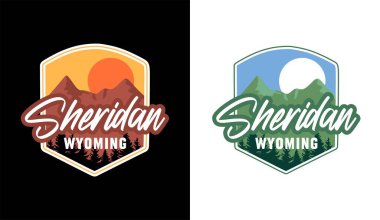 Sheridan Wyoming gökyüzü ve doğa manzaralı.