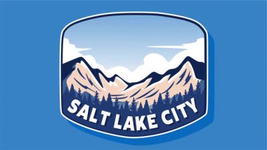 Salt Lake City, Utah Güzel doğal manzaralı ve nehirli