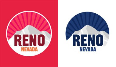 Reno, Nevada 'da güzel gökyüzü ve doğa manzarası