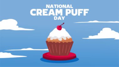 Lezzetli kremalı pasta günü.