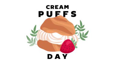 Lezzetli kremalı pasta günü.