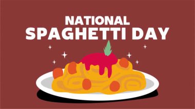 Lezzetli spagettili Ulusal Spagetti Gününüz kutlu olsun.
