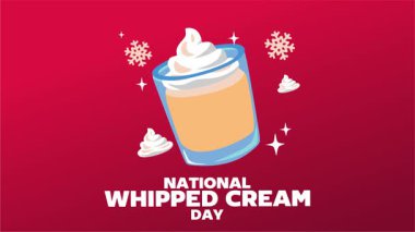 Lezzetli kremalı Ulusal Krema Günü